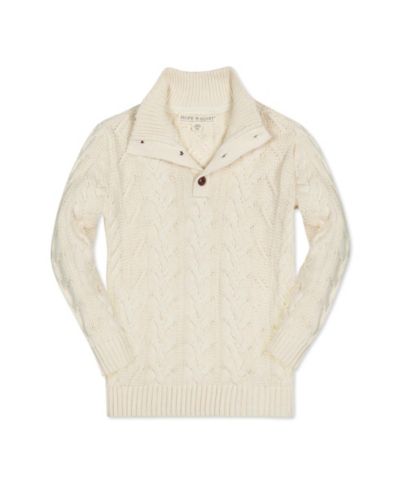 Детский свитер Hope & Henry Baby Boys с воротником Mock Neck и пуговицами