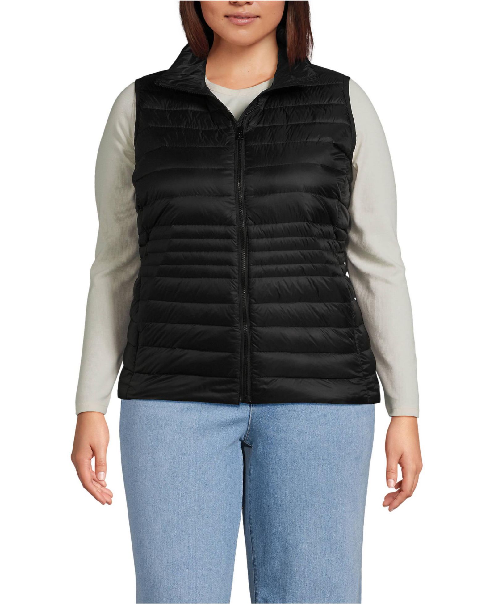 Жилет Lands' End Plus Size Wanderweight Packable Down