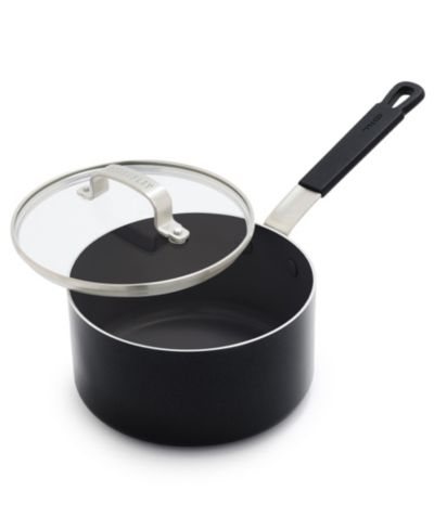 GreenPan X Bobby Flay Professional Grade Ceramic Nonstick Saucepan с крышкой, 2.53-Quart