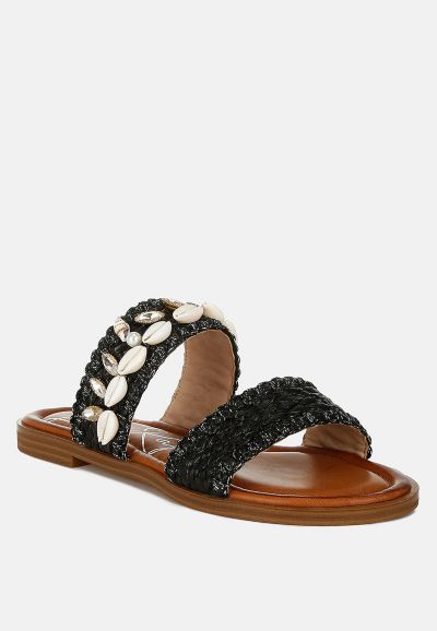 Женские сандалии London Rag Shellfish Raffia Slip On