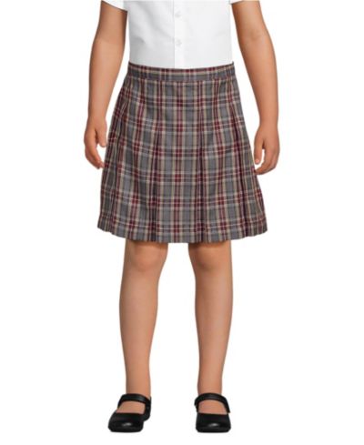 Gray heather/maroon plaid