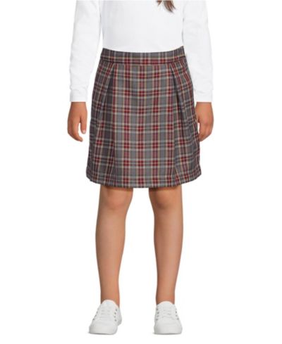 Gray heather/maroon plaid