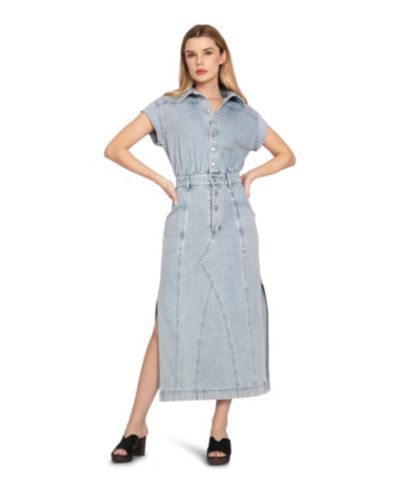 Платье-рубашка Belle & Bloom Sundown Denim Midi Shirt Dress