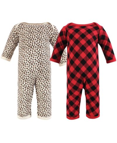 Hudson Baby Baby Girls Hudson Thermal Coveralls 2pk