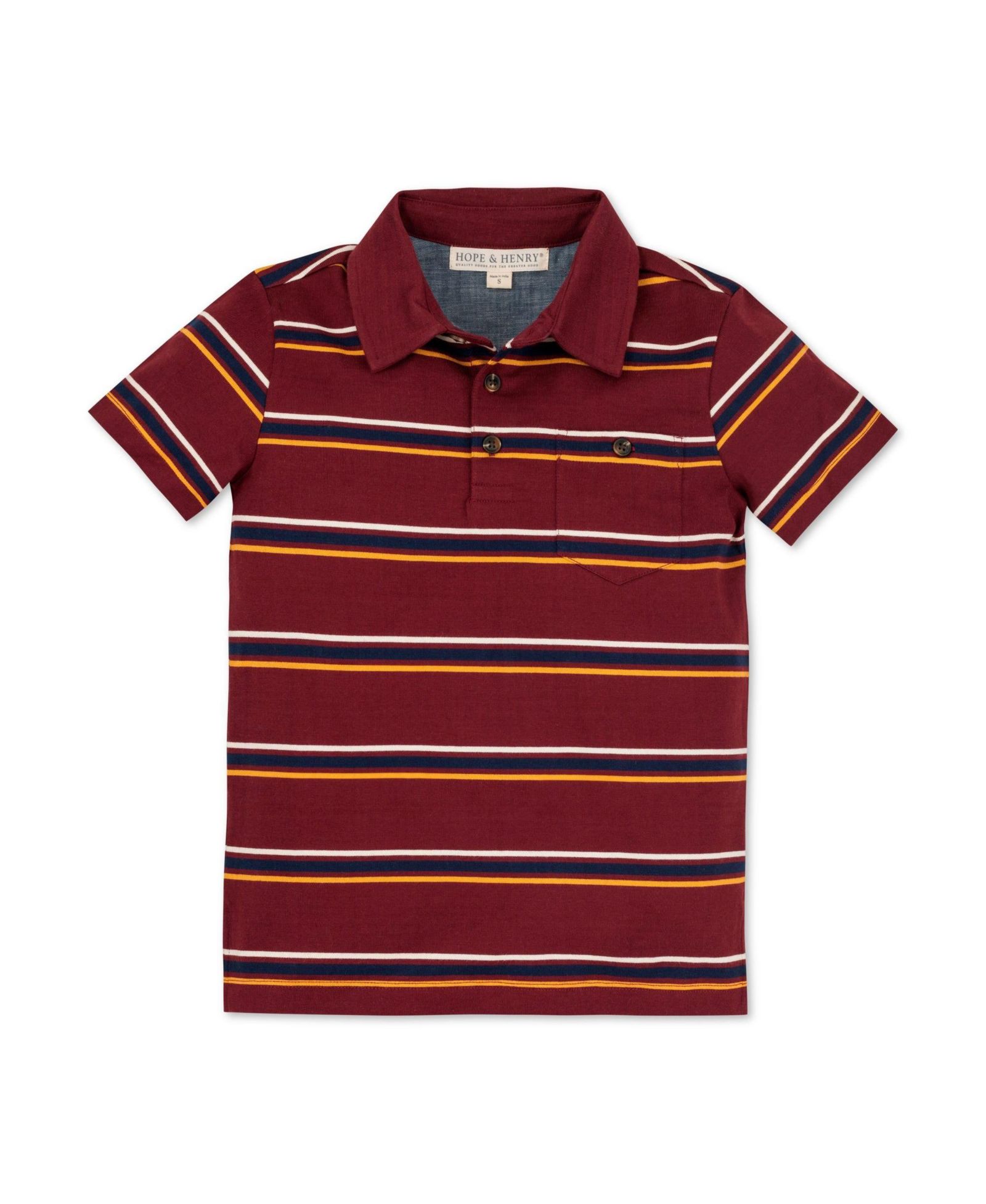 Поло Hope & Henry Baby Boys Short Sleeve Jersey