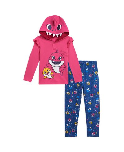 Комплект Baby Shark Girls Pinkfong Shark Pullover Hoodie и Leggings