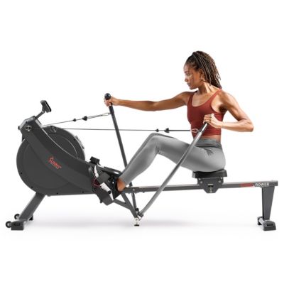 Sunny Health & Fitness SMART Magnetic Rowing Machine,  Full Motion Handlebars & Extended 51” Rail
