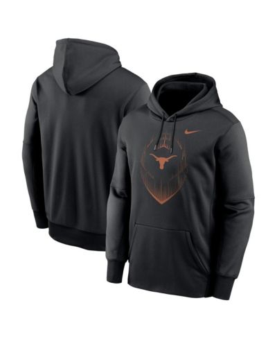 Мужское худи Nike Black Texas Longhorns Football Icon Performance Fleece Pullover