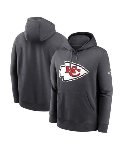 Мужское худи Nike Anthracite Kansas City Chiefs Club Logo Pullover