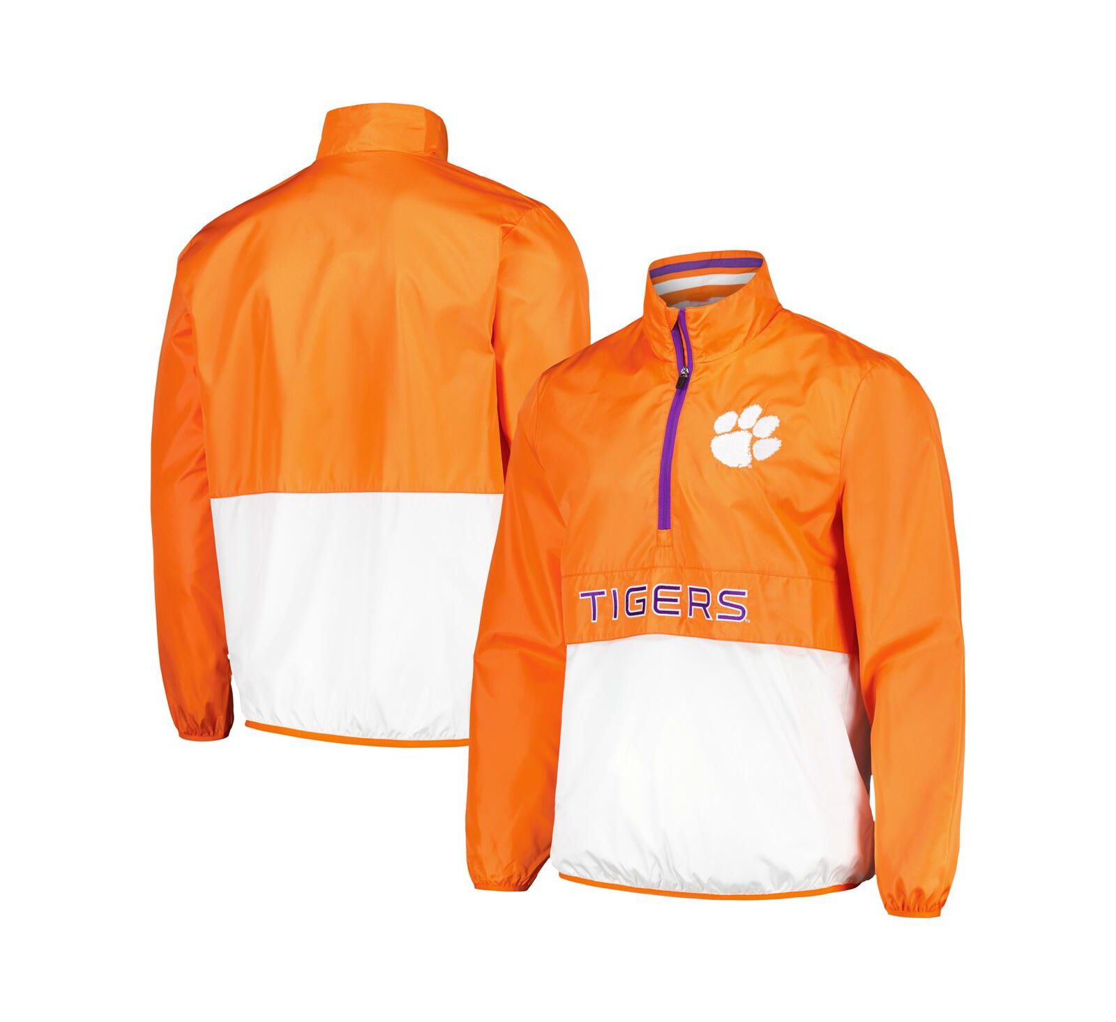 Мужская кофта G-III Sports by Carl Banks Clemson Tigers Cornerman Half-Zip