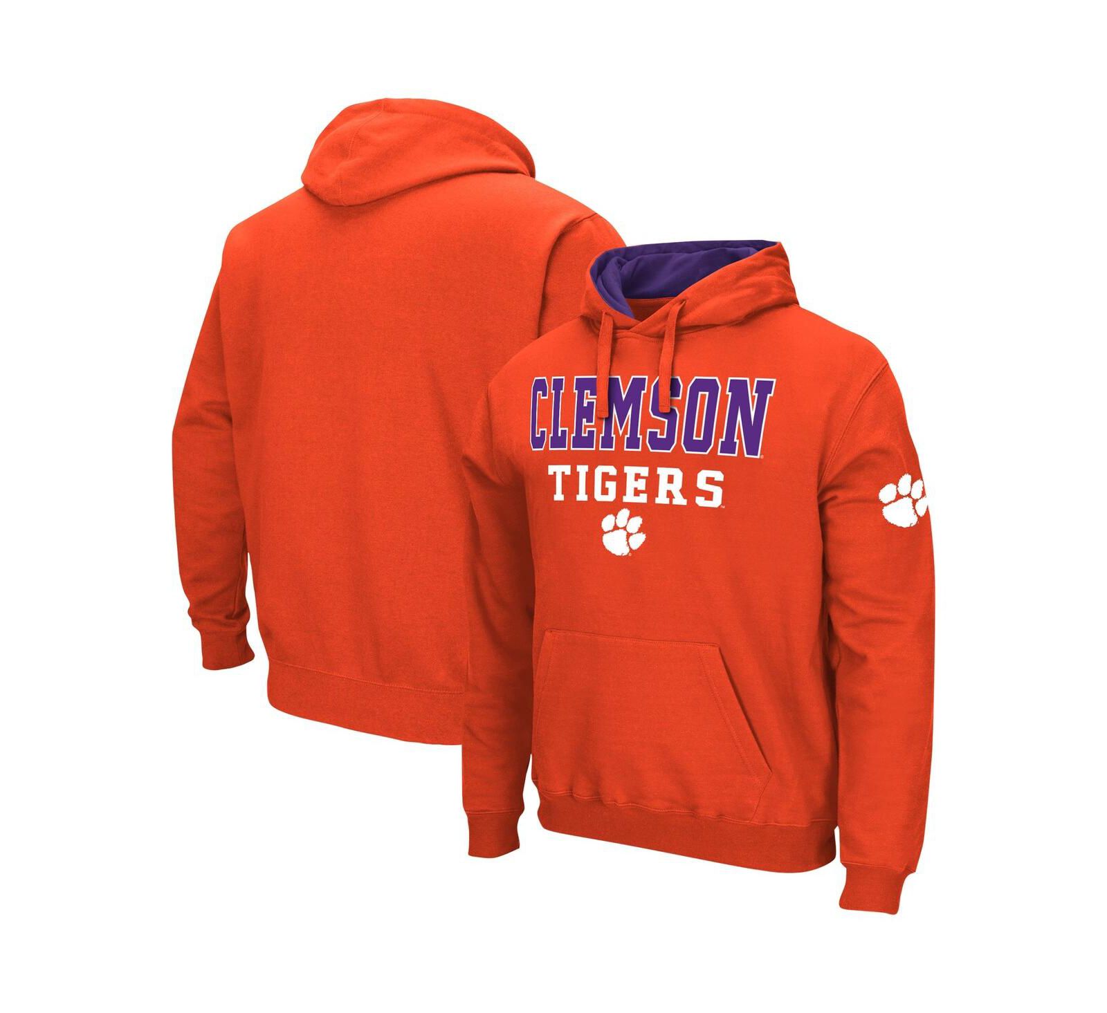 Мужской оранжевый худи Colosseum Clemson Tigers Sunrise