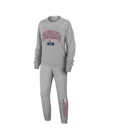 Женский трикотажный комплект для отдыха WEAR by Erin Andrews Cleveland Guardians, Gray