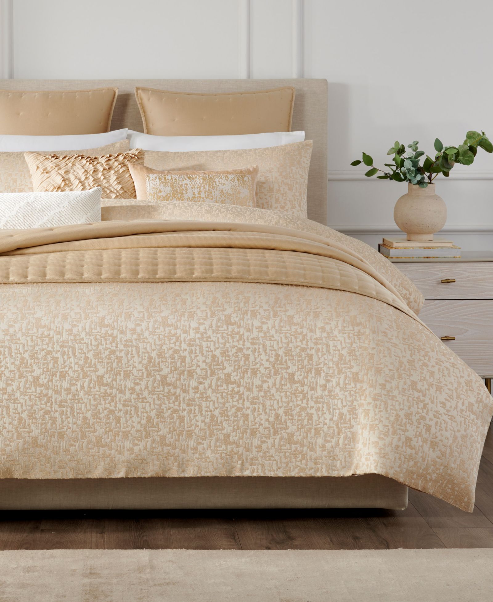 Donna Karan Home Woven пододеяльник Fragment, King