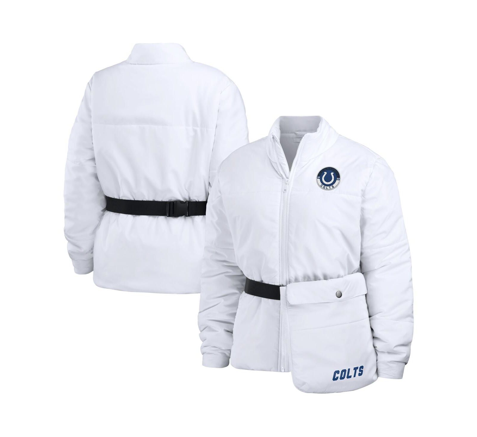 Куртка WEAR by Erin Andrews Women's White Indianapolis Colts Puffer