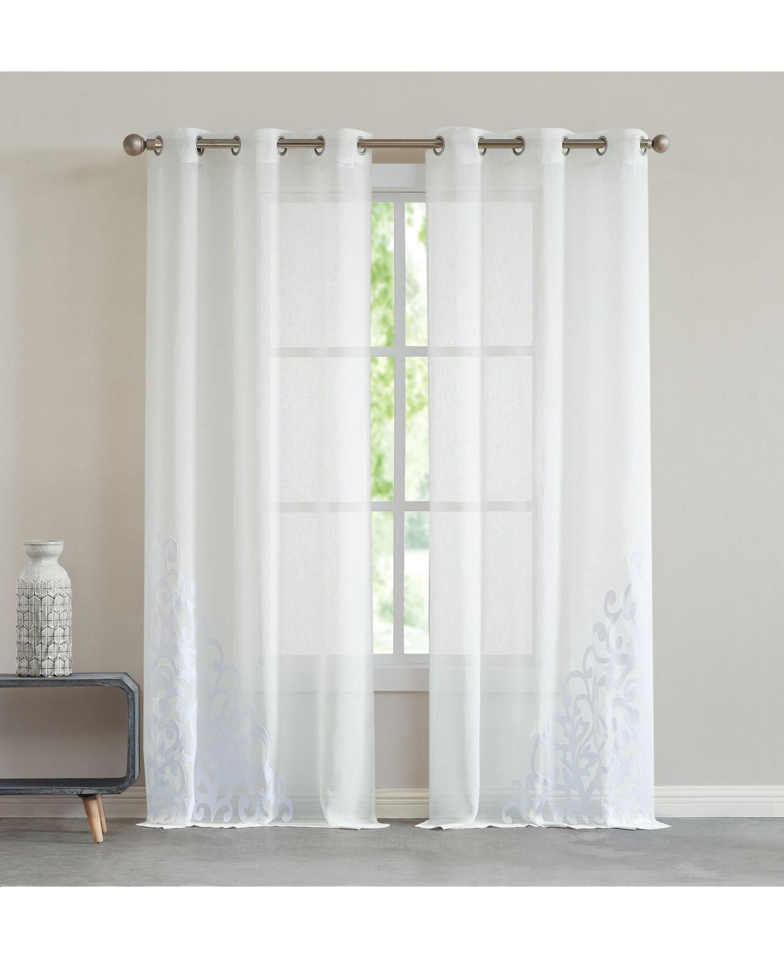 Комплект штор Natalie Linen Textured 76" W x 84" L