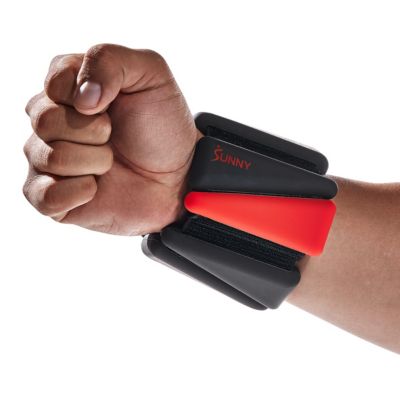 Wearable Arm & Ankle Weights - 2 lb Each (4 lb Pair), Adjustable Silicone Strap, Low-Impact Strength & Cardio