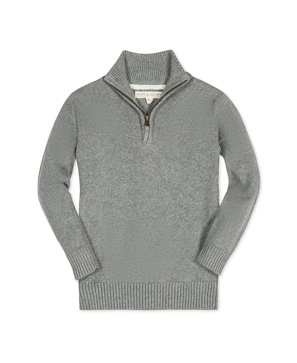 Джемпер Hope & Henry Baby Boys Long Sleeve Half Zip Pullover