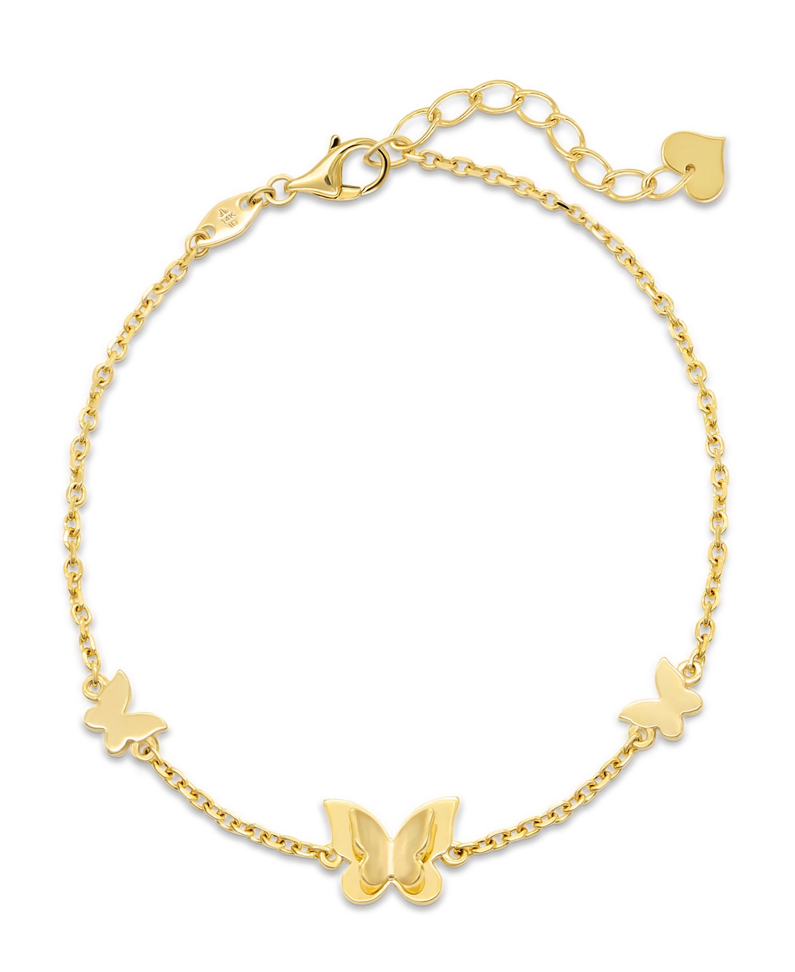 Браслет DEVATA Butterfly Chain в 14K Gold