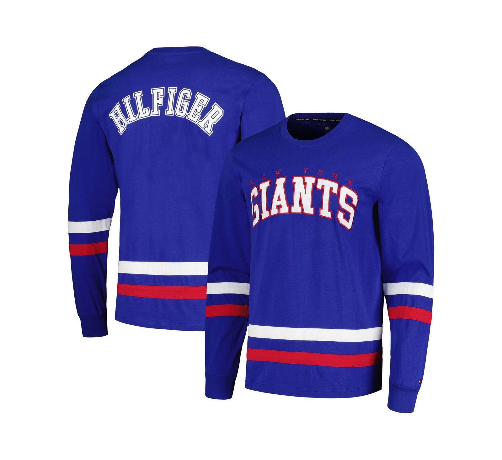 Tommy Hilfiger Men's Royal New York Giants Nolan Long Sleeve T-Shirt