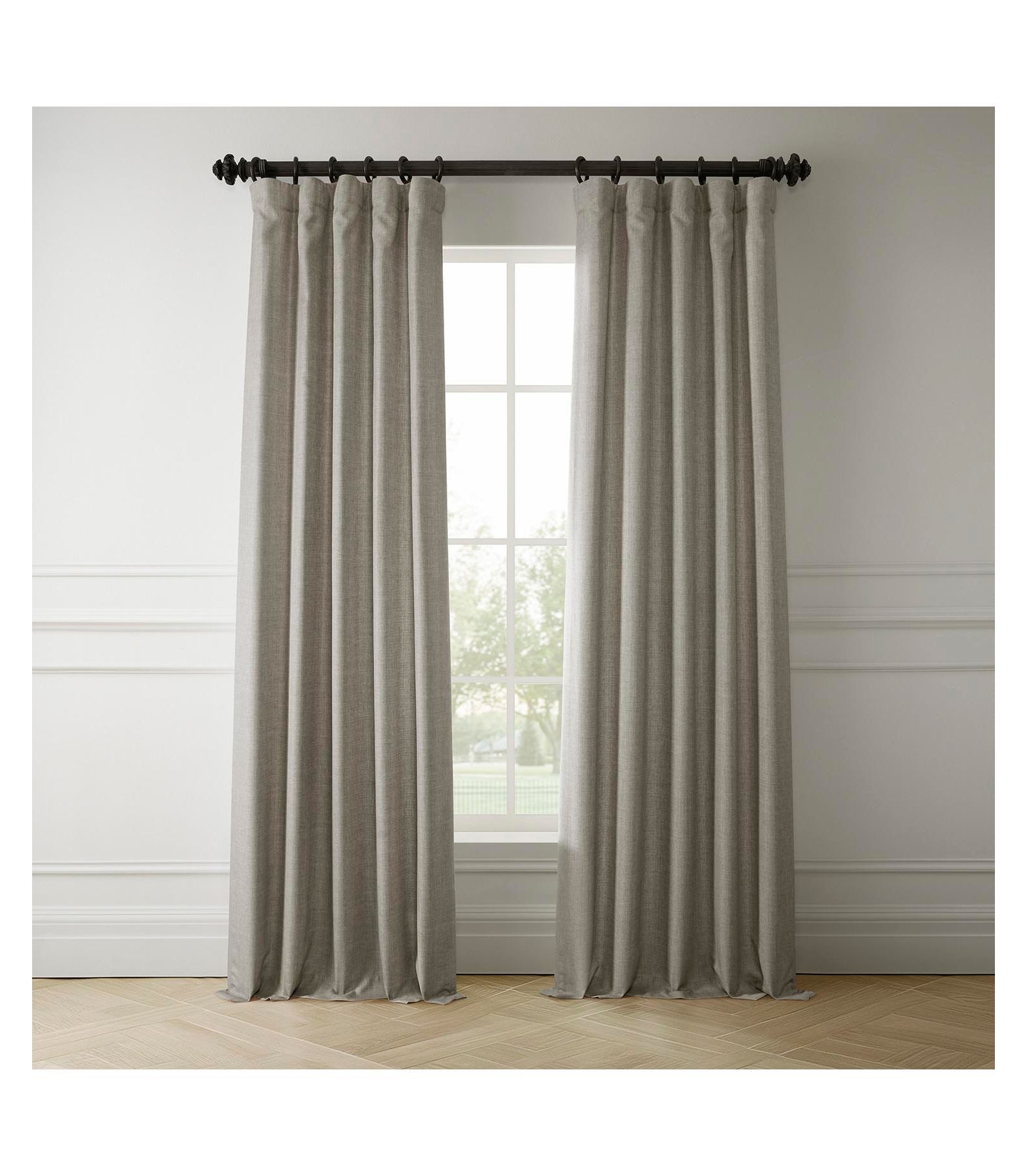 Half Price Drapes итальянская штора из искусственного льна для затемнения комнаты