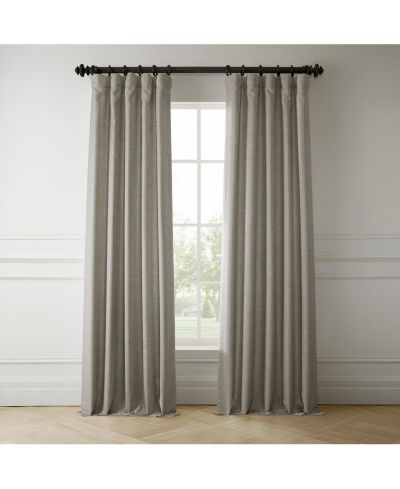 Half Price Drapes шторы из итальянского искусственного льна Fossil Grey, затемняющие