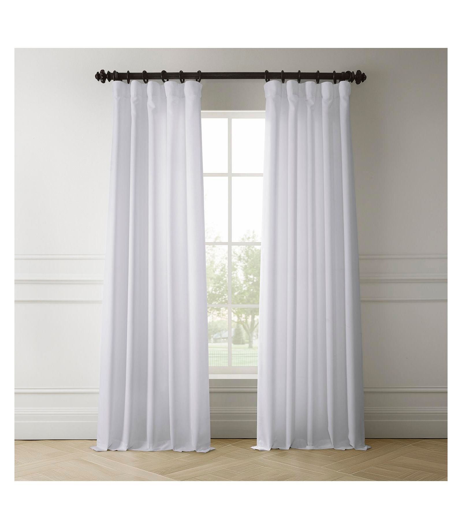 Half Price Drapes шторы из искусственного льна, светонепроницаемые