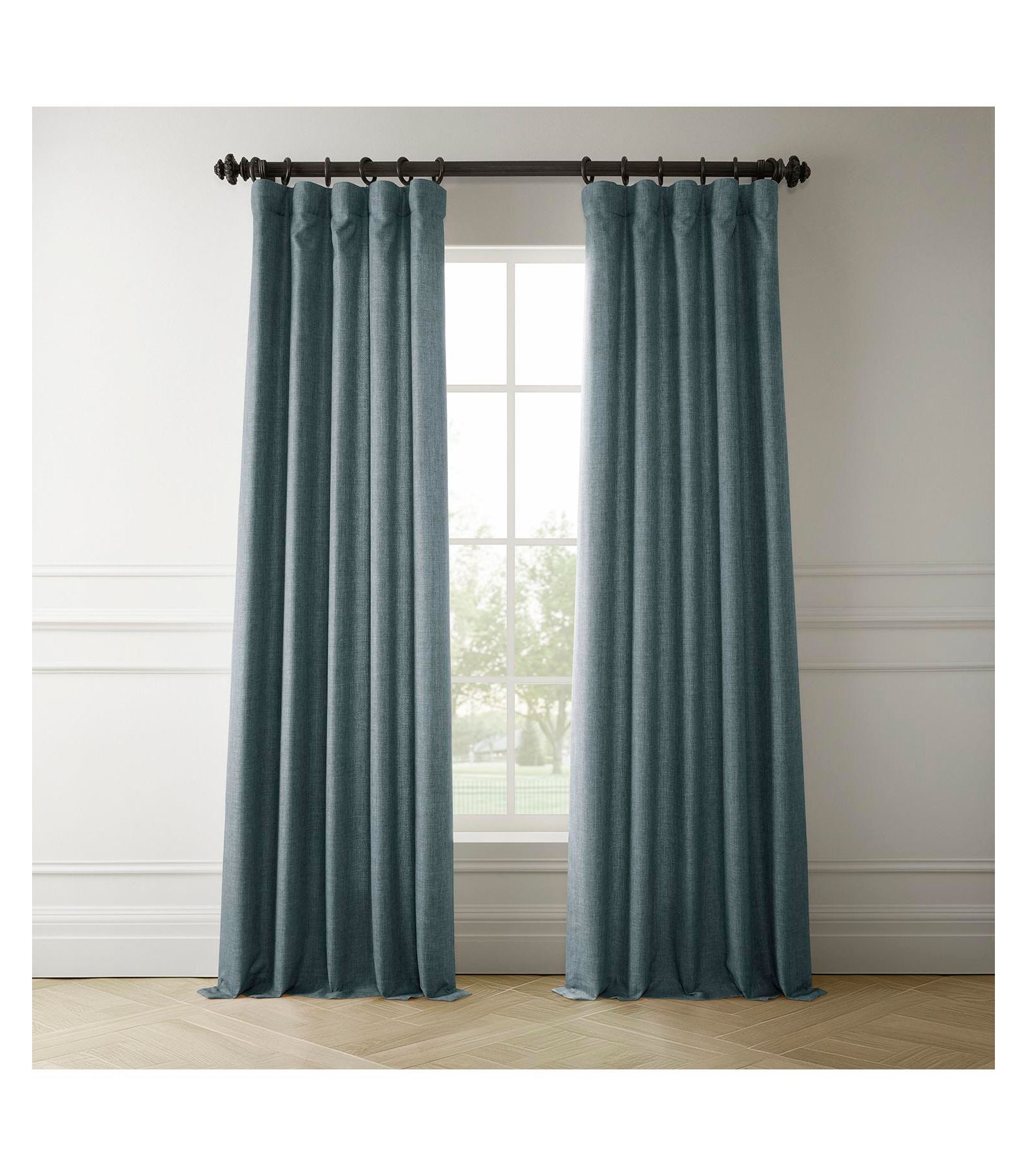 Шторы Half Price Drapes Italian Faux Linen Room Darkening