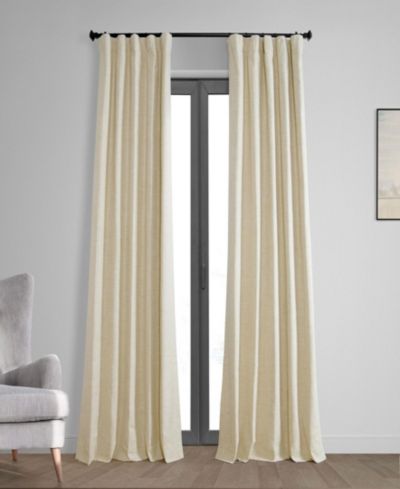 Шторы Half Price Drapes Natural Light Beige Thermal Cross Linen Weave Blackout