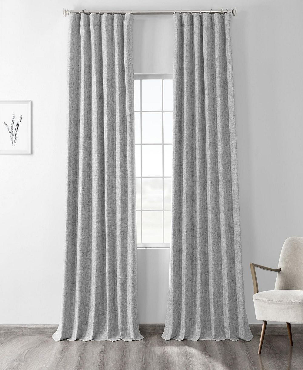 Half Price Drapes Thermal Cross Linen Weave шторы блэкаут