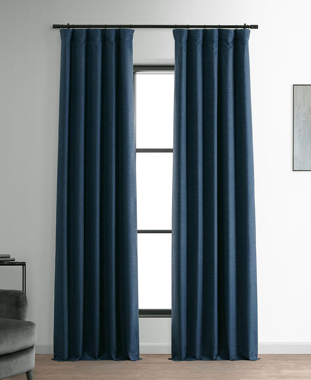 Half Price Drapes Faux Linen Hotel Curtain
