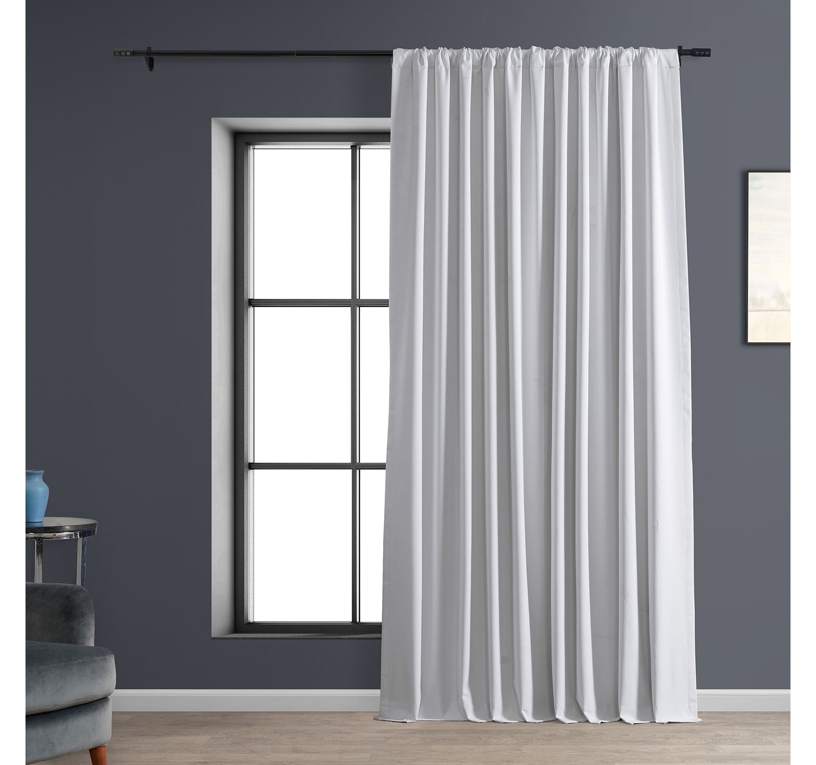 Half Price Drapes Широкие шторы из льна для отелей, Blackout