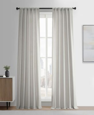 Half Price Drapes Simply Faux Linen Light Filtering Curtain Pair (2 Panels)