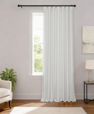Half Price Drapes Extra Wide Performance Linen Hotel Blackout Curtain