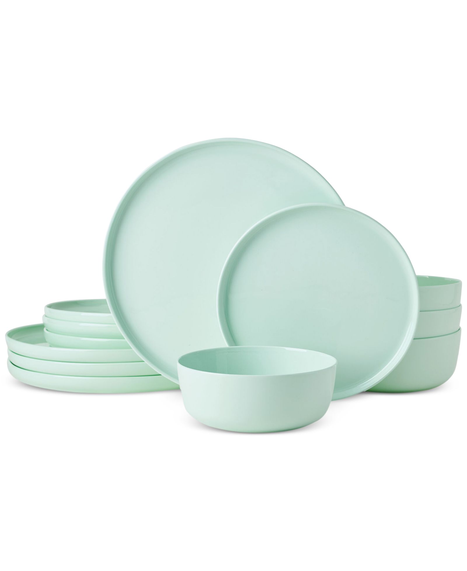 Mikasa Madison Mint Green 12 Pc. Dinnerware Set, Service for 4