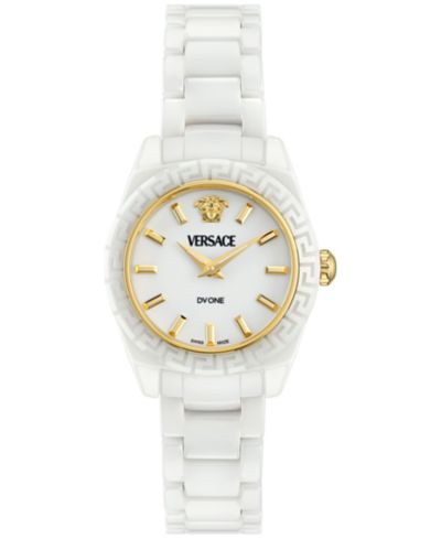 Женские наручные часы Versace DV One Mini White Ceramic 28mm