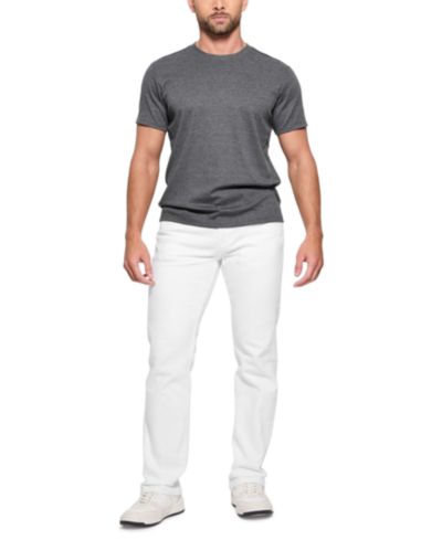Мужские белые джинсы GUESS Slim-Straight