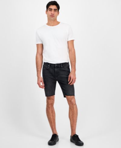 Мужские шорты GUESS Logan Slim Fit Denim Raw Edge 9"