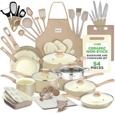Nutrichef 54-Piece Non-Stick Cookware & Bakeware Set