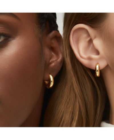 Joey Baby классические серьги-кольца с напылением 18K Gold