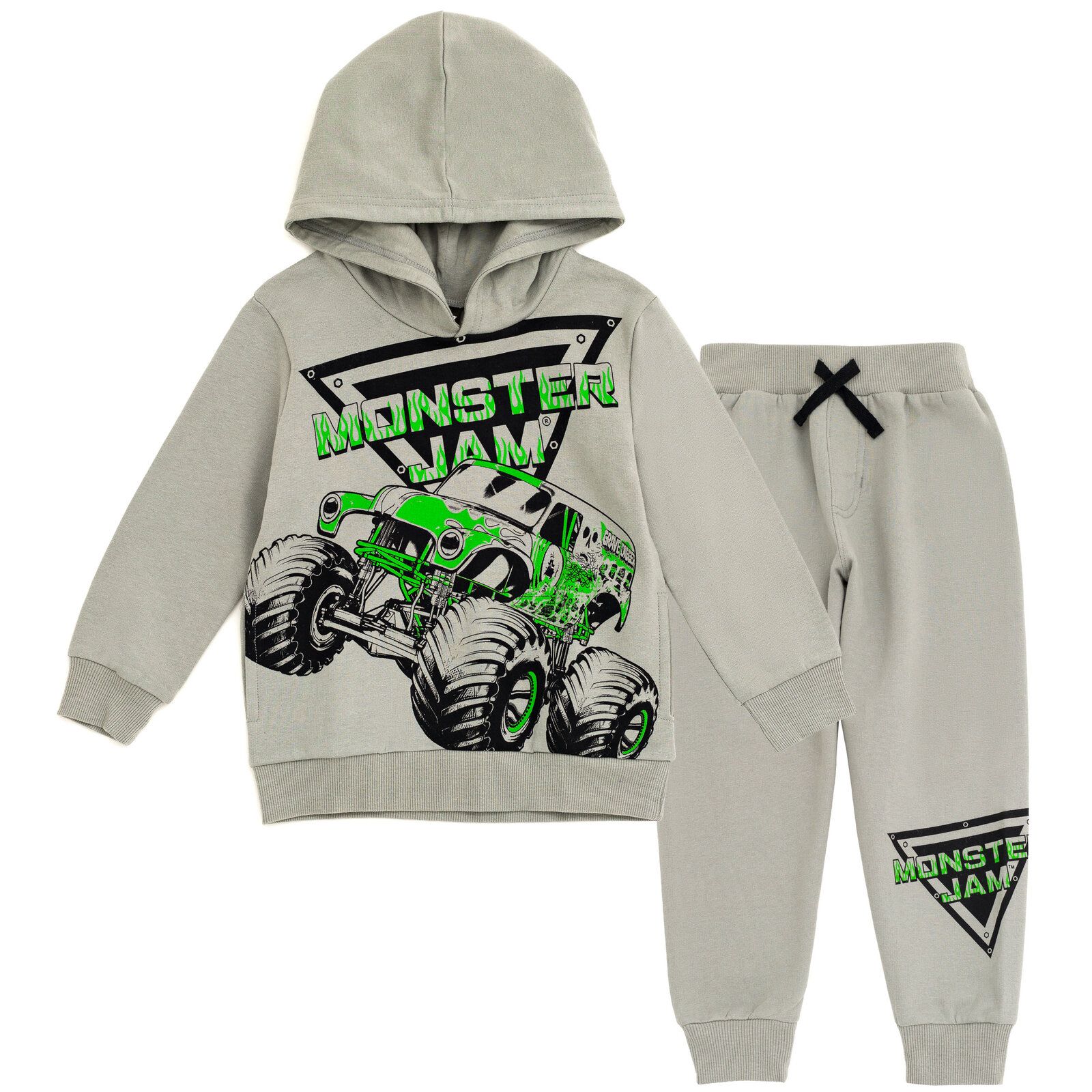 Monster Jam детский флисовый худи и брюки Grave Digger Monster Mutt Megalodon