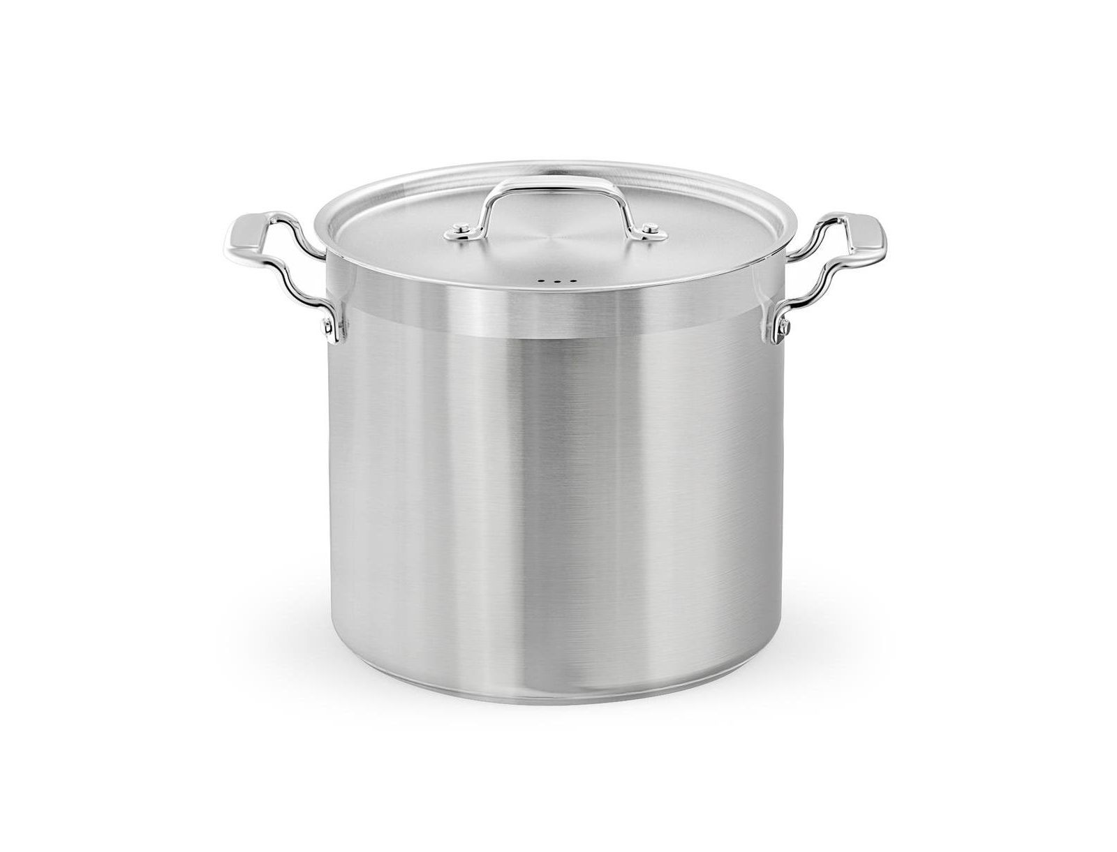 Кастрюля NutriChef из нержавеющей стали, 24 Quart, для индукции, с крышкой