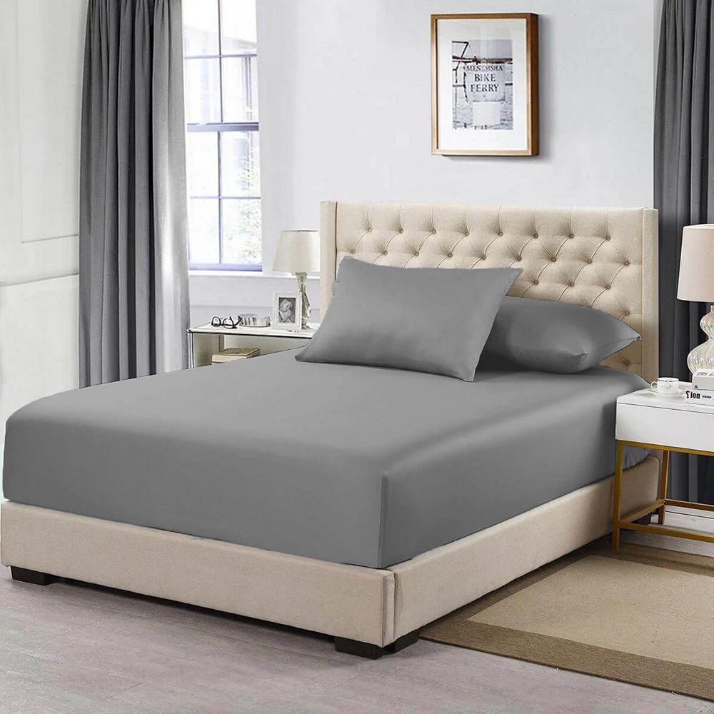 Простыня на резинке Egyptian Linens Percale Extra Deep (22 Inches)