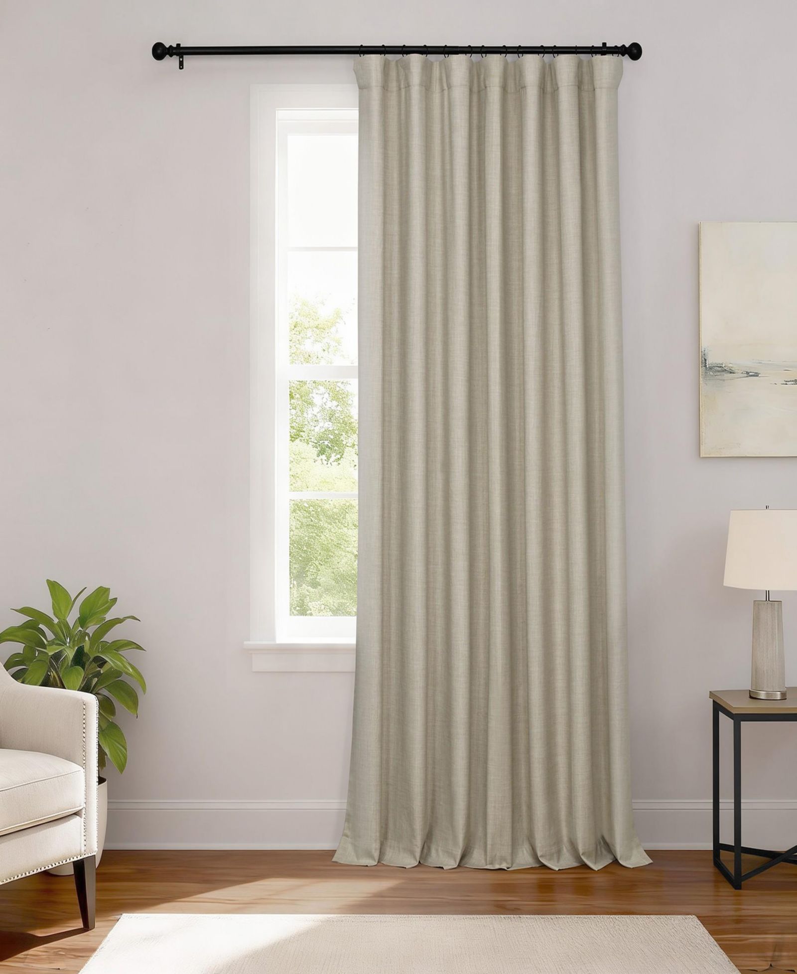 Half Price Drapes широкие шторы из льна, Blackout