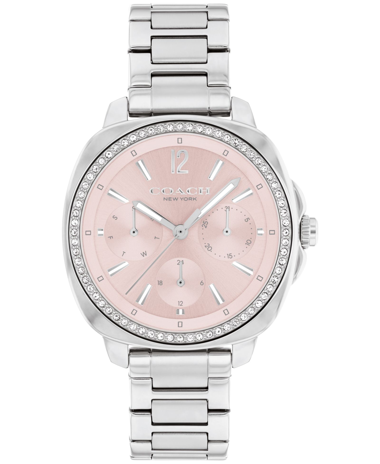 COACH Женские часы Kitt Silver Stainless Steel 34mm