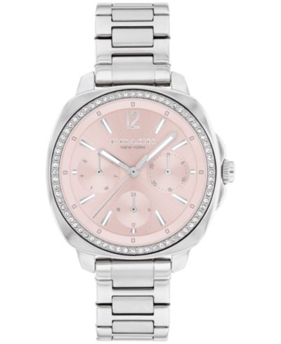 COACH Женские часы Kitt Silver Stainless Steel 34mm