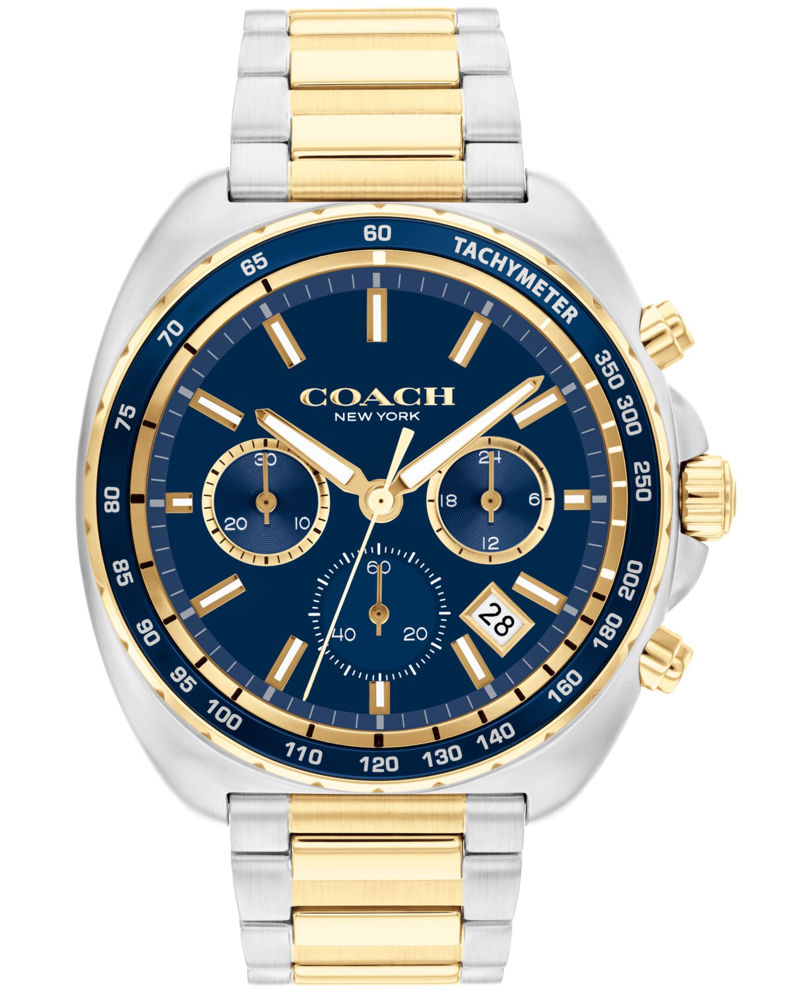 Мужские часы COACH Charter Two-Tone Stainless Steel Bracelet, 44.5mm