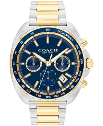 COACH Men's Charter Two-Tone Stainless Steel Bracelet Watch 44.5mm