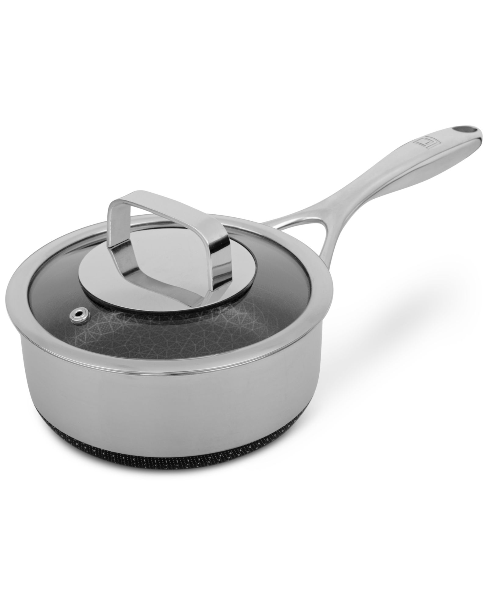 Livwell DiamondClad 1.5-Qt. Hybrid Nonstick Stainless Steel Saucepan and Lid