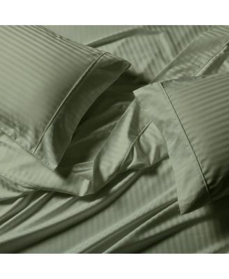 Комплект простыней Egyptian Linens Stripe 650 с глубокими карманами, California King