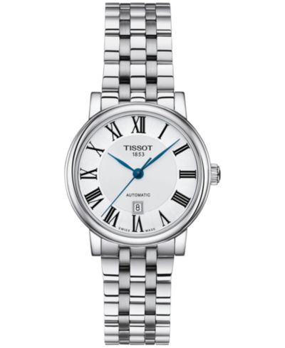 Tissot Женские швейцарские автоматические часы Carson Stainless Steel 30mm